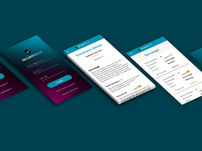 Concepting security app product design ui design