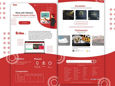 Sribu landing page v2 art brand branding character clean design flat graphic design identity illustration illustrator landingpage minimal ui ux vector web webdesign website