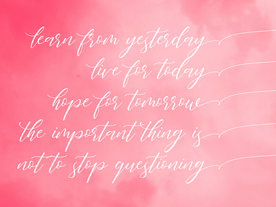 Endless Learn calligraphy font handlettering learn modern calligraphy modern calligraphy font motivation motive quotes train training typography