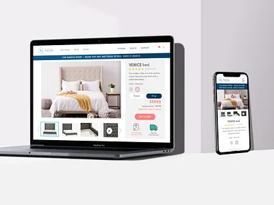 Noa Redesign e-Commerce Site aoiro studio product design ui ui design user experience user interface ux ux design web design