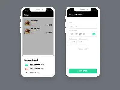 Credit Card Checkout Form creditcard design form ui ux