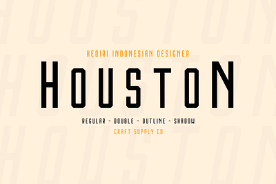 Houston Font Family design font graphic design typeface