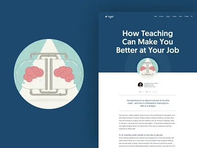 Illustration academia brains design exchange icon illustration knowledge teaching vector viget