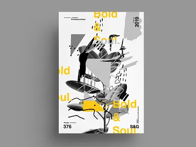 Bold&Soul. adobe art collage collageart color gradient gradient design helvetica illustration love nature photoshop poster posterdesign procreate retro swiss type typography vector