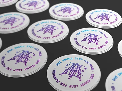 Lunar Module Sticker icon icon set lm lunar module mockup moon landing nasa neil armstrong space space travel sticker