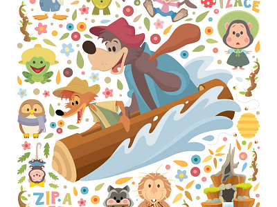 A Splash Of Cute adobe illustrator character design cute d23 expo disney gallery illustration splash mountain vector wonderground gallery