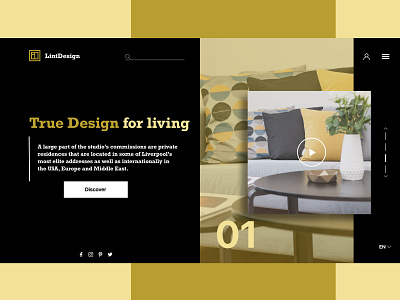 Lintdesign adobe xd experience design grafic design hero design landing design mockup design ui ux design web design