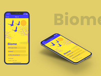 Daily UI #001 - Sign up page design branding daily 100 daily 100 challenge daily challange daily ui daily ui challenge dailyui design illustration ios app mobile app design mobile ui signup ui ux ux design uxdesign uxui