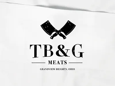 TB&G Meats brand branding butcher design farm food grocer grocery identity logo meat paleo pastrami pork sausage whole food