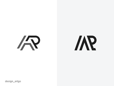 AR Monogram Logo ar branding design flat illustration logo logos minimal monogram professional simple typography ui vector