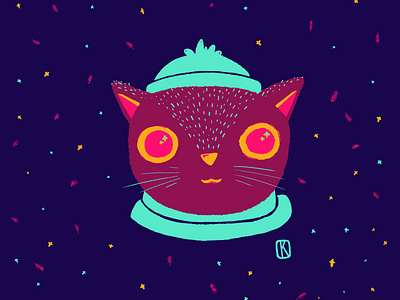 kotejka 2d character cat character cute animal illustration simple illustration