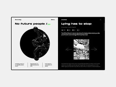 No future people app architecture blog brutal concept design gradient icon illustration lights magazine now poster shadow typography ui ux vector web website