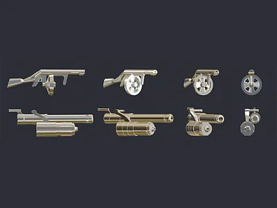 Meninblackgun blender blender3d chrome gun men in black modeling shiny