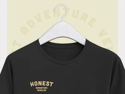 Honest ~ Shirt Design brand branding design heritage icon illustration logo minimal typography vanlife vector vintage vintage design