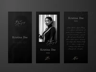 Menu Profile and Biography Concept animation app design fluent illustration minimal principle sketch typography ui ux web webdeisgn