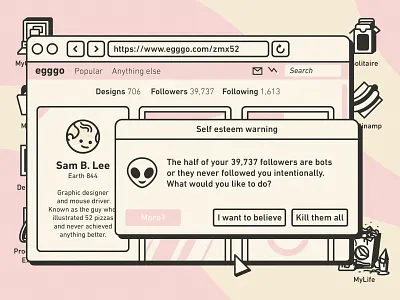 I want to believe 👽 alien apple designer followers funny geek internet mac macintosh mental retro stroke ui vintage window windows