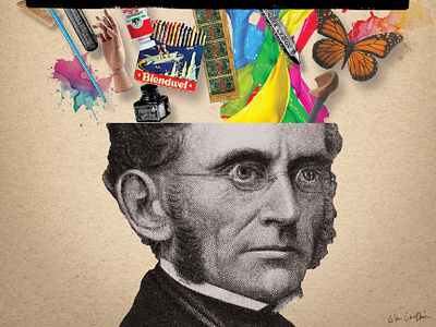 Cedars Open Studios 2019 Poster-Bottom Half art art supplies artists collage dallas photoshop studio tour