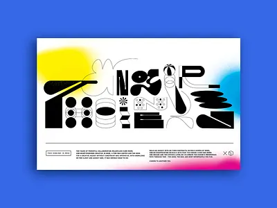 The Engine is Red - Lettering 10 Year abstract design lettering poster spray type typography