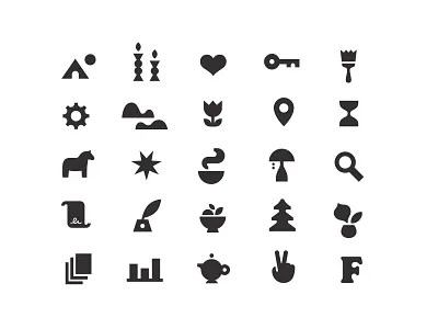 Friday and Company Icons dala icon set iconography lifestyle real estate scandinavian style vector