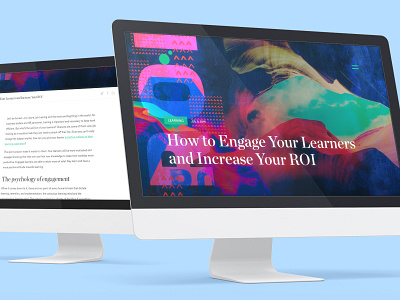 Blog Design blog branding collage colors design layout mockup ui ux webdesign