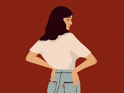 Blue Jean art content design design fashion fashion illustration illustration jeans photoshop
