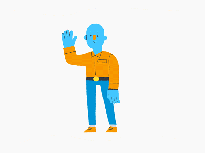 Roboworker 2d after effects animation illustration mograph motion