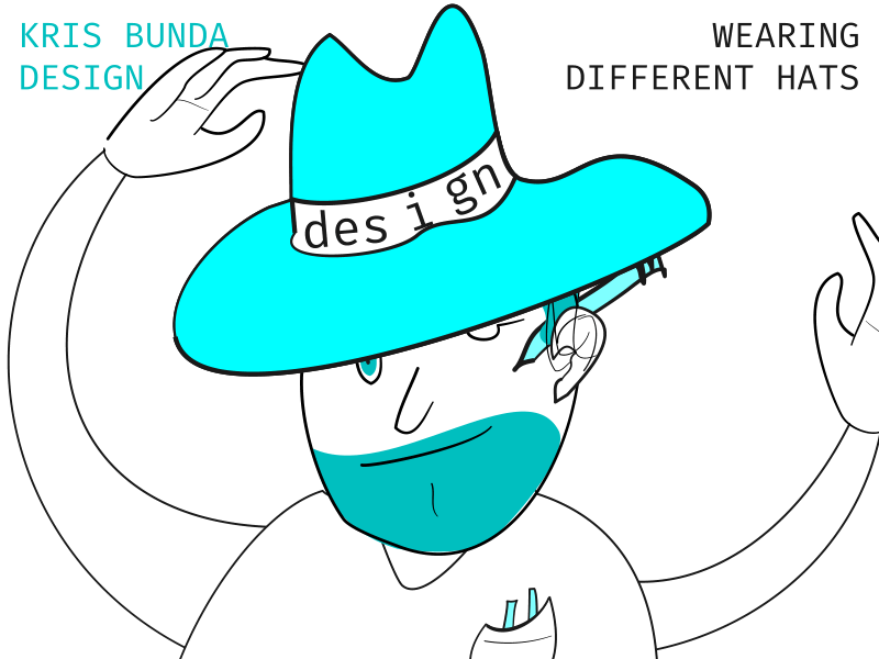 Wearing Different Hats (Designer/Developer) animated gif animation branding design designer developer illustration motion graphic vector web
