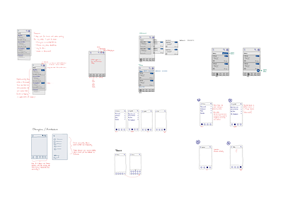 IA explorations draft app architecture design enterprise information interface low fidelity mockup product saas sketch ui ux web wireframe