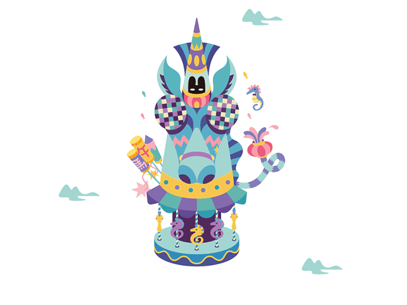 Chinese zodiac - Horse chinese culture chinese new year rabbitpoop vector zodiac sign