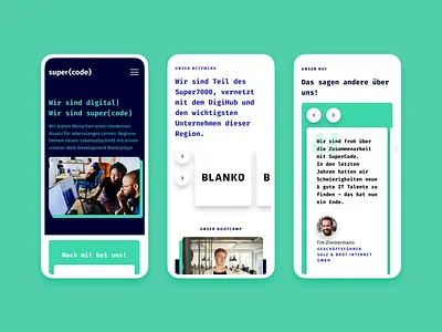 super(code) | Marketing site app branding figma ui web website