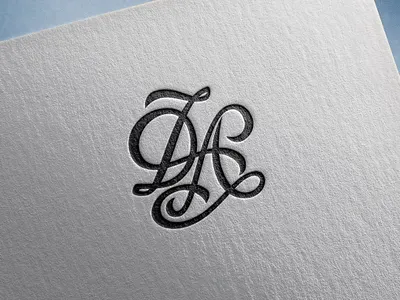 D&A Monogram adobe illustrator adobe photoshop handlettering lettering logo logo design logotype monogram monogram letter mark monogram logo