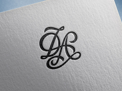 D&A Monogram adobe illustrator adobe photoshop handlettering lettering logo logo design logotype monogram monogram letter mark monogram logo