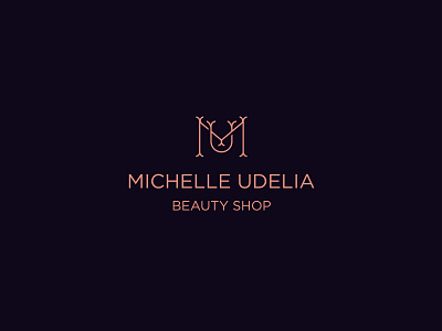 Michelle Udelia brand branding design icon identity line art logo logomark logotype minimal monogram typography