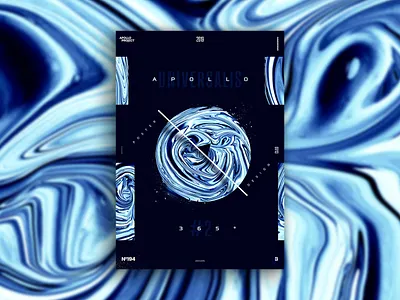 Universalis #2 Poster #194 challenge conception creation creativity design challenge design experiment digital art graphic design graphic designer inspiration photoshop poster poster art poster creation poster design process space speed art universe