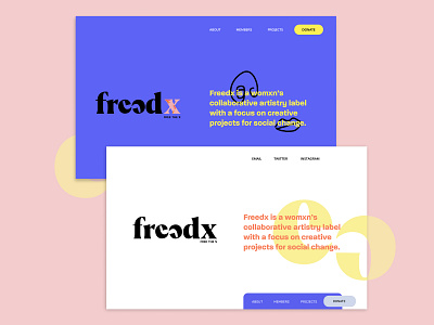 Collaborative artistry label homepage exploration branding design icon logo typography ui vector web web design
