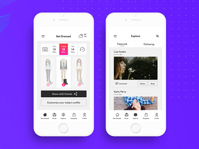 Wardrobe App app best best design best designers design dinne interaction design ui userexperiance userexperiencedesign userinterface userinterfacedesign ux