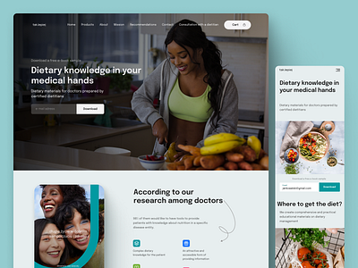 Dietary website | Web design design figma ui ux web design website