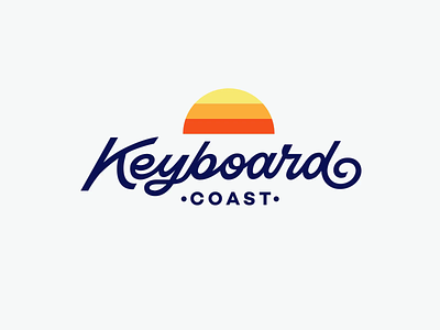 Keyboard Coast animation branding calligraphy coastal custom design flow identity illustration keyboardcoast lettering logo logodesign logotype script surf type unique