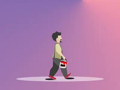 The little painter construction creative design design detail digital illustration illustration illustration design illustration digital illustrator painter poster vector