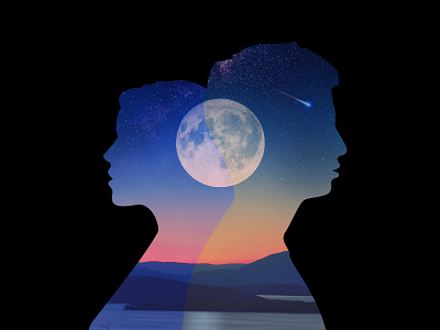 ...about the Moon part I aerospace apollo 11 astronomy boy concept cosmos danish exhibition future girl graphic design illustration moon night non profit poster posterdesign sky space stars