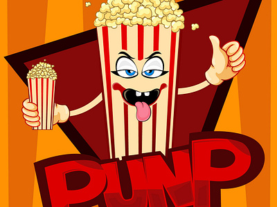Pop Corn Mascot Logo app boy branding design icon illustration logo mascot logo mobile pop corn portrait ui ux vector