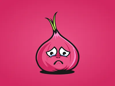 Crying Onion abstract design abstract logo brand branding character character design clean design design illustration logo logo design concept logo designer logo vector mark mascot mascot character mascot logo professional sad vector