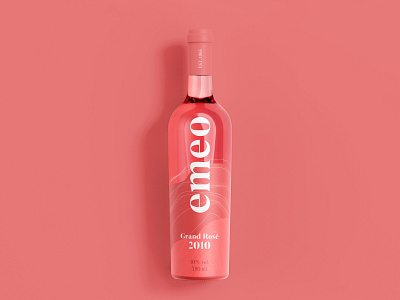 Rosé Wine | Packaging bottle brand branding illustration label packaging rosé type typography wine wine bottle wine glass wine label winery