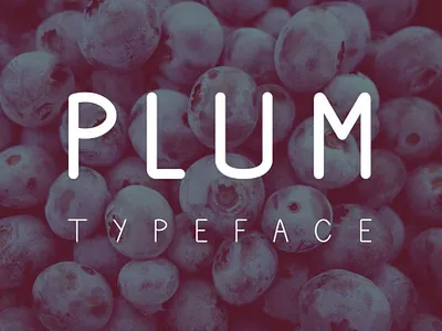 Plum - free simple uppercase typeface design font font family free font free fonts freebie freebies typeface typefaces typogaphy typography
