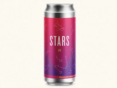 Stars Hazy Ipa beer beer art beer branding beer can beer label brewery constellation durham foil fullsteam hops inda pale ale local packaging stars