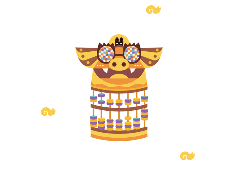 Chinese zodiac - Pig 2d 2danimation animal chinese culture chinese new year illustration pig rabbitpoop vector zodiac sign