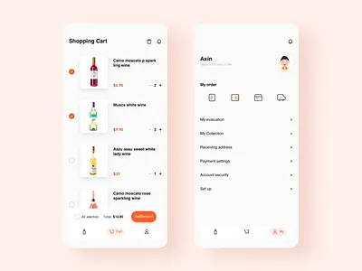 Design of Red Wine Purchasing Interface