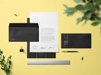 Bergen Gjeste Three brand identity branding design concierge corporate branding elegant design hotel branding indesign letterhead luxury premium design print design restaurant branding stationery template travel