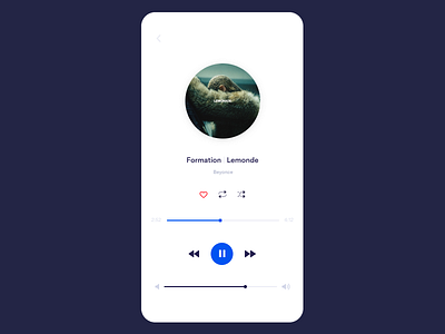 Media Player app dailyui ui ux