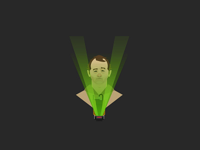 Geek Alphabet "V" is for Venkman 26daysoftype 36dayoftype alphabet geek ghostbusters illustration letter lettering typography vector venkman